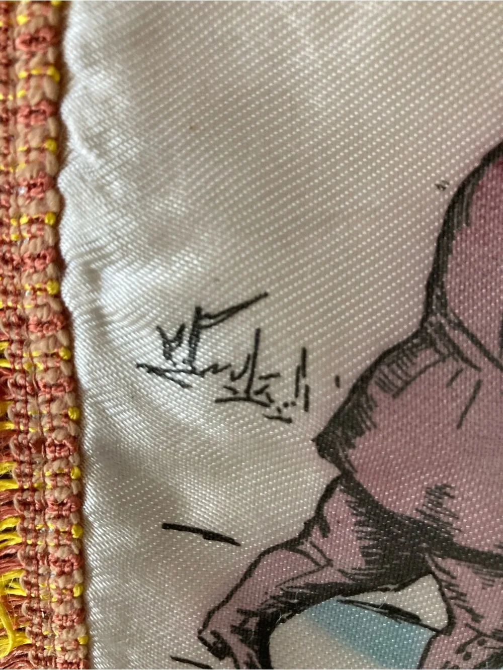 Vintage‎ 1950’s Satin Souvenir Pillow Case Alaska